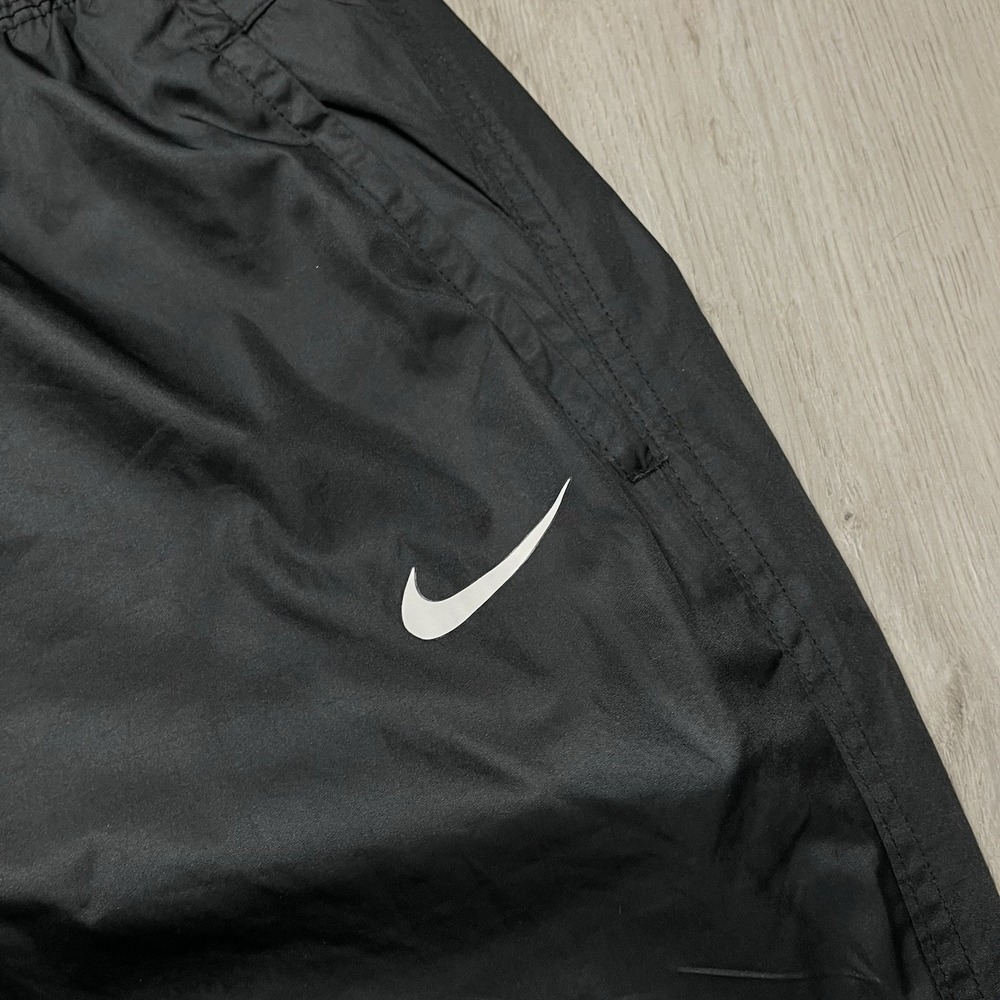 Nike Storm-Fit Track Pants Men's L Black Y2K Mesh Lined Zipper Cuffs Sweatpants - Picture 2 of 13